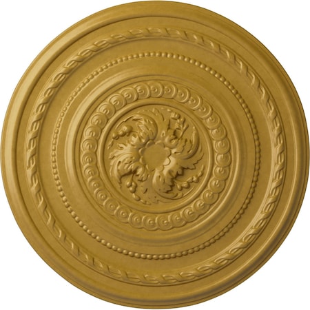 Ekena Millwork Pearl Ceiling Medallion (Fits Canopies up to 1 7/8"), 26 1/4"OD x 1 1/2"P, Iridescent Gold CM26PEIGS